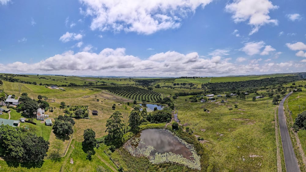Drone view at Oribi gorge near Port Shepstone in South Africa