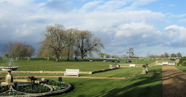 Firle Park, East Sussex From the terrace in front of Firle Place