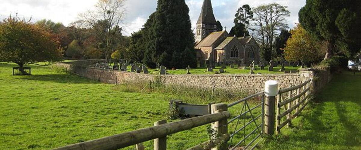 Village church, Bromesberrow St. Mary's features some 13th century stonework at the west end. 14th century alterations were made to the nave and chancel and the timber-framed south porch was added. The Yate family chapel was added around 1725 on the north side of the chancel. A north aisle was a further addition during a period of extensive restoration, 1857 - 1858. The timber-framed belfry and spire were added in 1875.