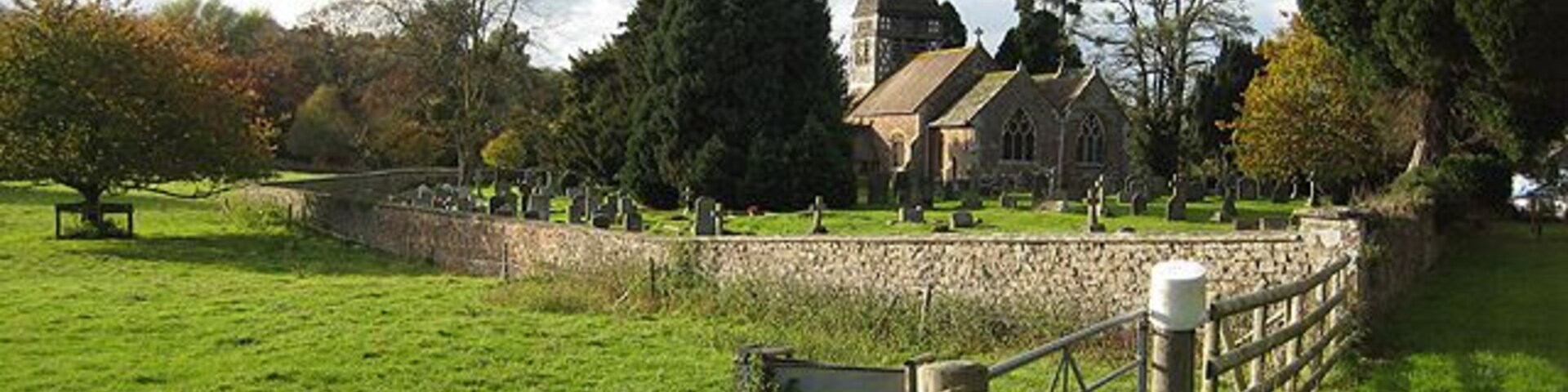 Village church, Bromesberrow St. Mary's features some 13th century stonework at the west end. 14th century alterations were made to the nave and chancel and the timber-framed south porch was added. The Yate family chapel was added around 1725 on the north side of the chancel. A north aisle was a further addition during a period of extensive restoration, 1857 - 1858. The timber-framed belfry and spire were added in 1875.