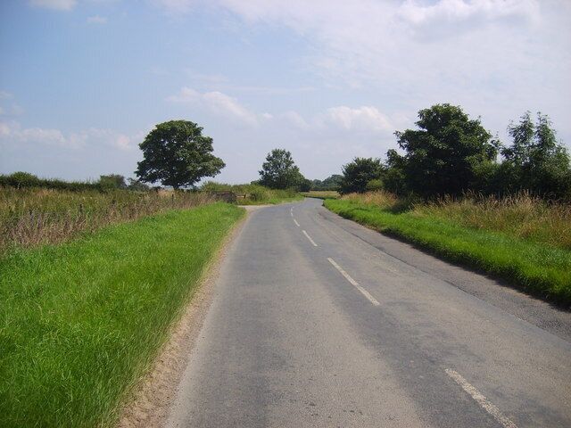 The Road to Sheriff Hutton. This road runs between Farlington and Sheriff Hutton.
