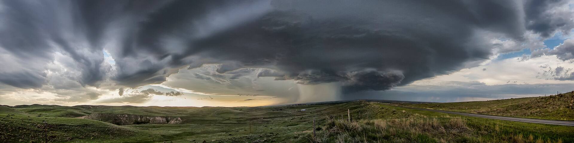 Rotation of storm and banding of supercell, Ogallala, Nebraska, US