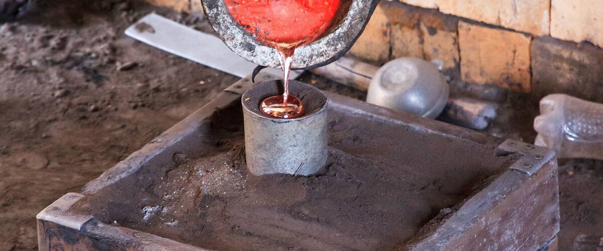 Aluminum gets recycled by hand in Ambatolampy, Madagascar