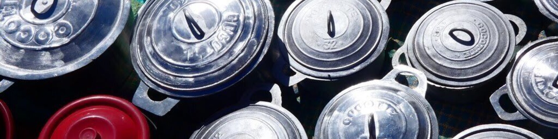 #LifeAtExpediaGroup
Pots made from recycled aluminium, by people breaking up and pouring molten metal barefoot. If you think you have a hard job you need to see these guys at work.