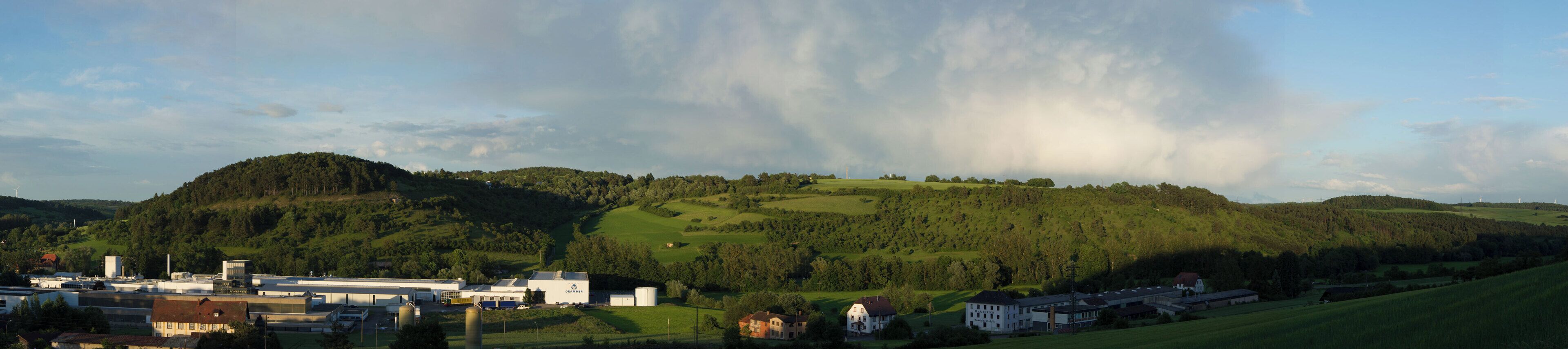 Blick über das gesamte LSG Wacholder und Brücklein in der Nähe von Hardheim