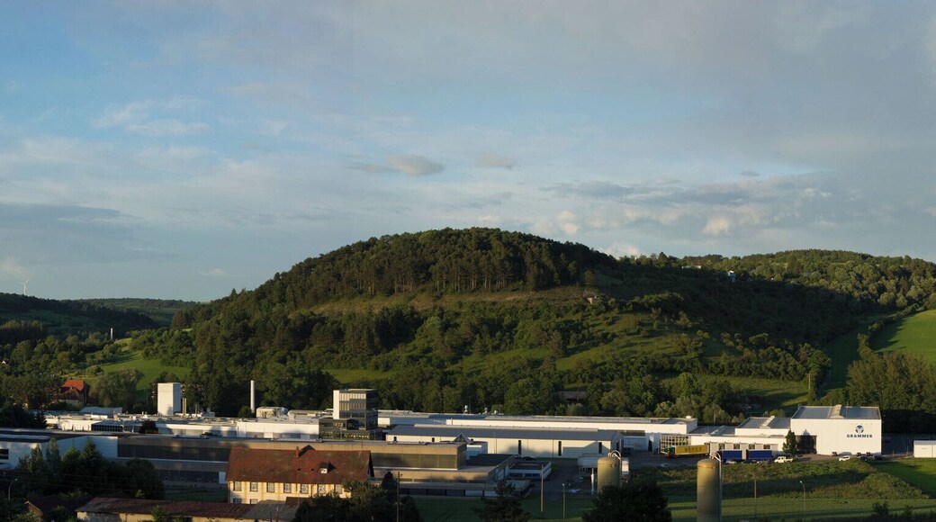 Blick ĂŒber das gesamte LSG Wacholder und BrĂŒcklein in der NĂ€he von Hardheim