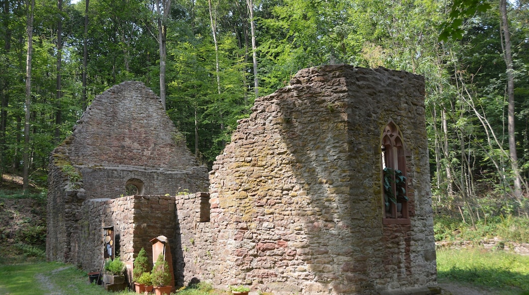 Kappel near Dornberg (Hardheim), Germany, ruin of a hermit chapel from 14th century, abandoned 1791