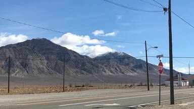 A tiny speck of a town on I 95 Nevada