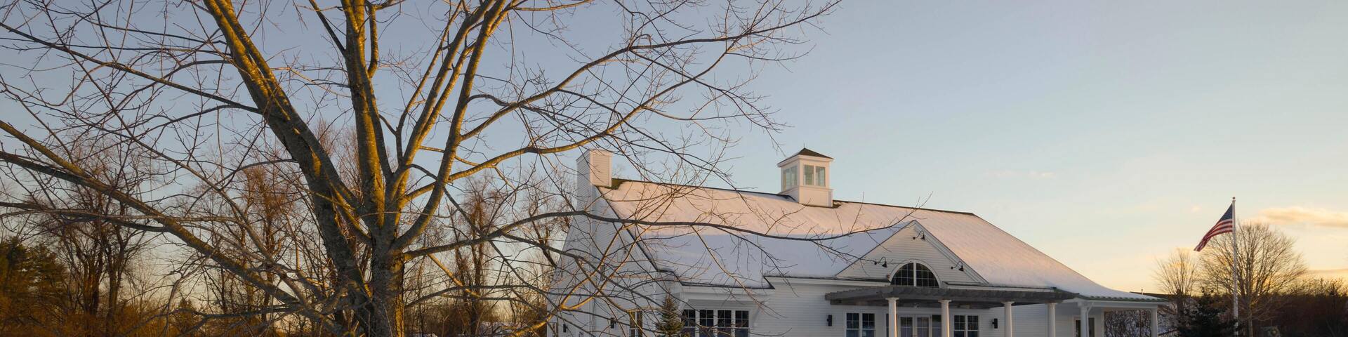 FATMT1 East Kingston NH public library in winter