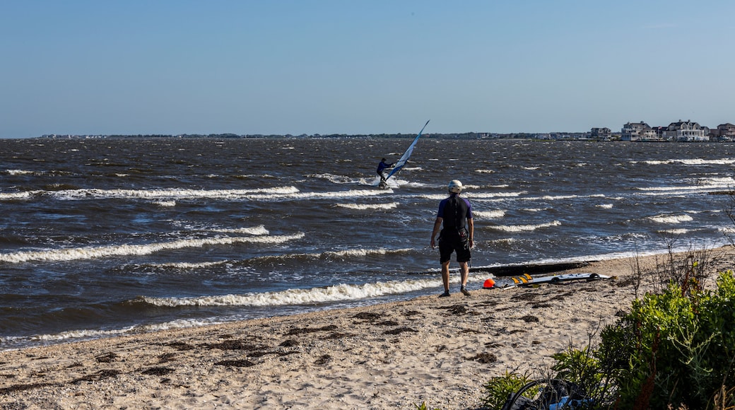 Windsurfers On Barnegat Bay Near Bayville NJ