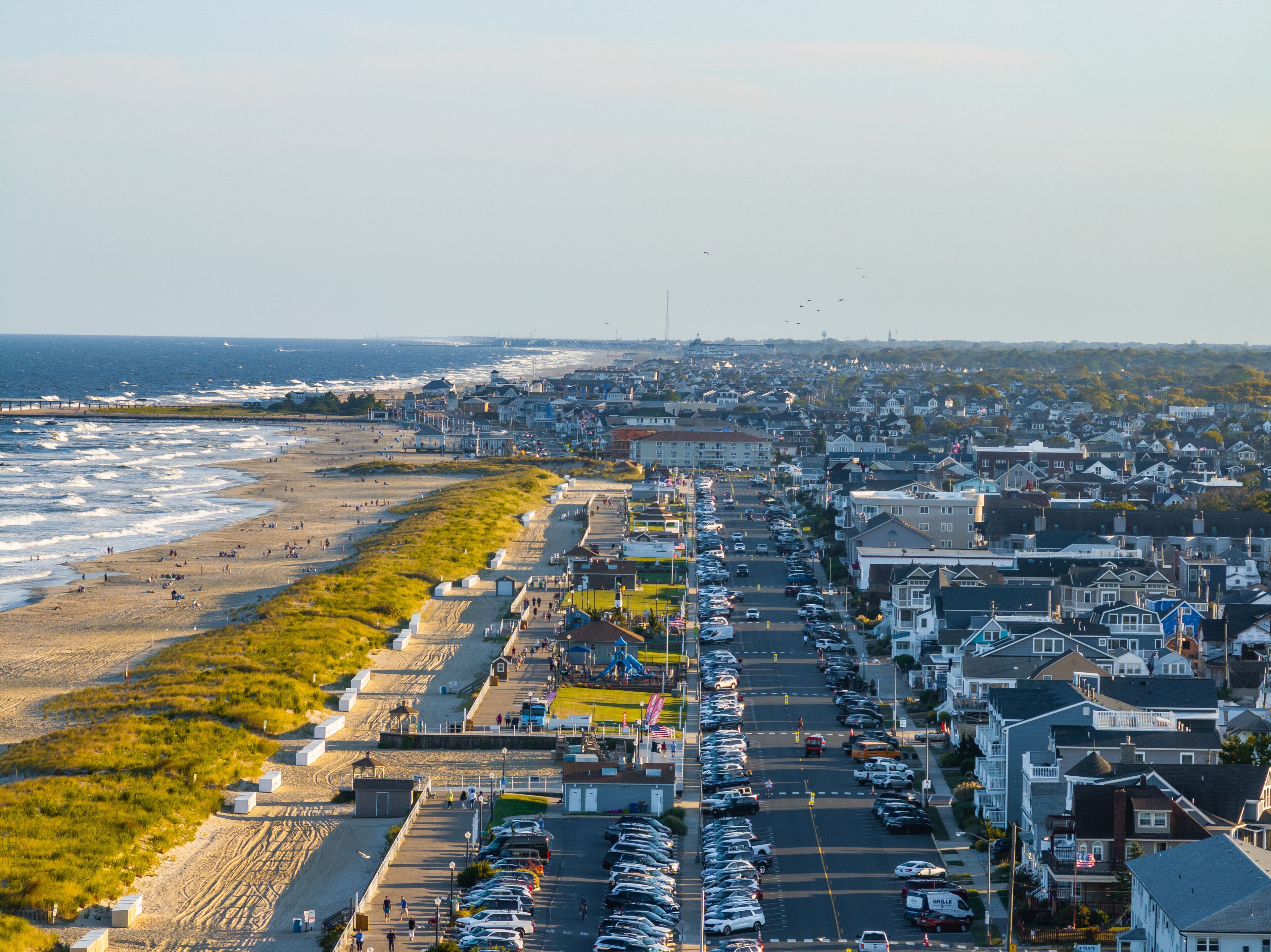 Bradley Beach from an aerial view on the Jersey Shore