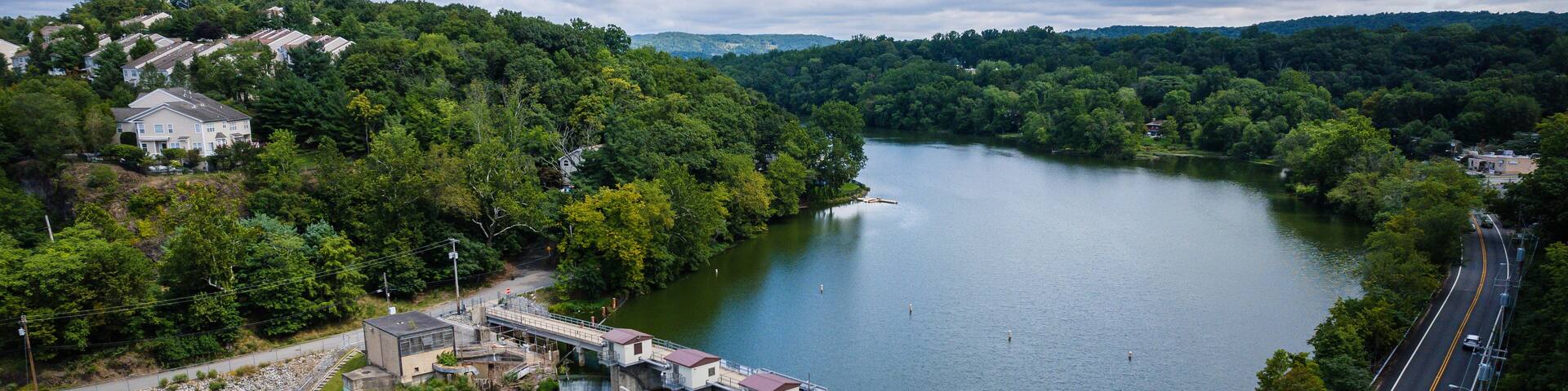 Aerial Landscape of Pompton Lakes New Jersey