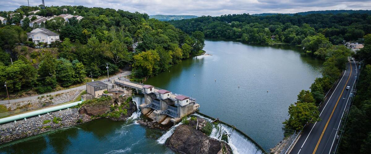 Aerial Landscape of Pompton Lakes New Jersey