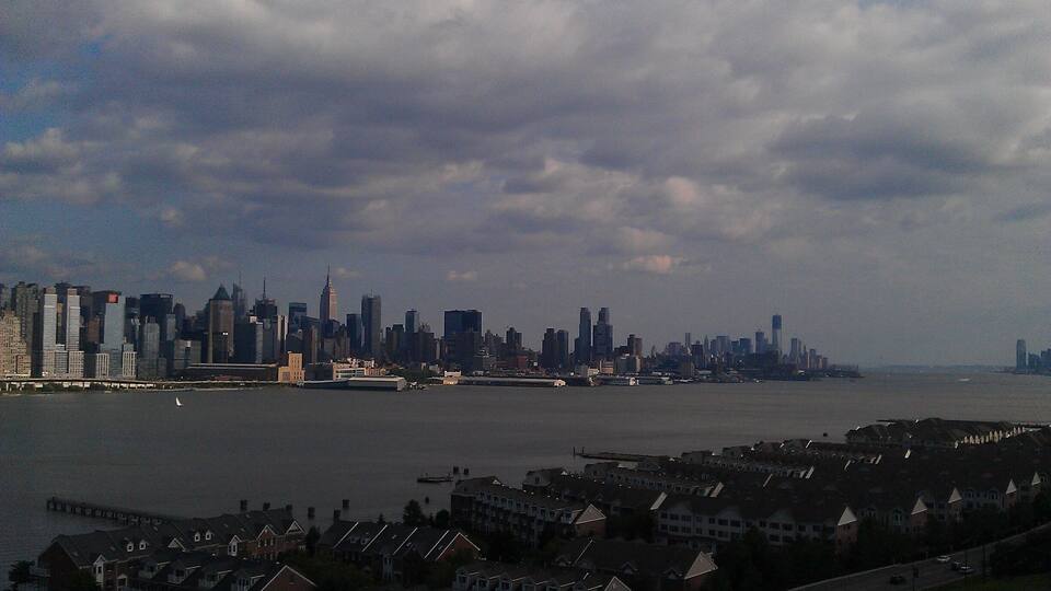 The New York Skyline. Taken from The New Jersey side.