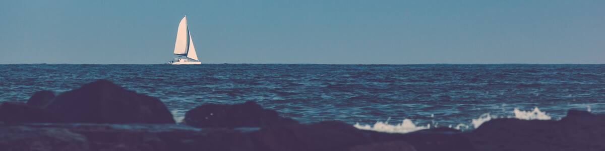 Sailboat on Atlantic Ocean