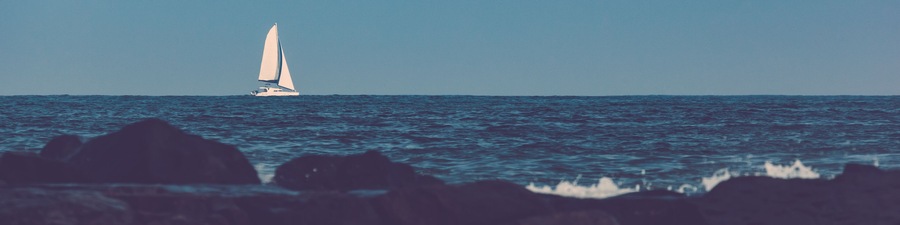 Sailboat on Atlantic Ocean