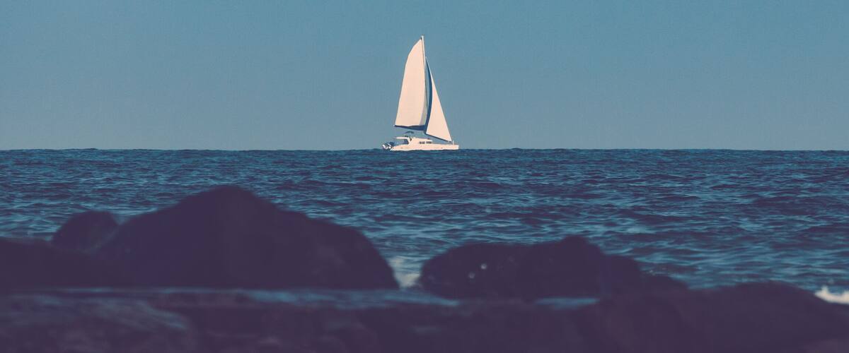 Sailboat on Atlantic Ocean