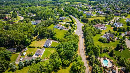 Aerial Drone of Marlboro NJ Real Estate