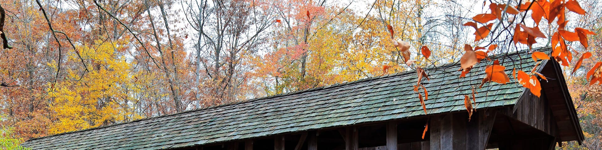 Pisgah Covered Bridge in Randolph County North Carolina