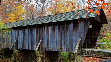 Pisgah Covered Bridge in Randolph County North Carolina