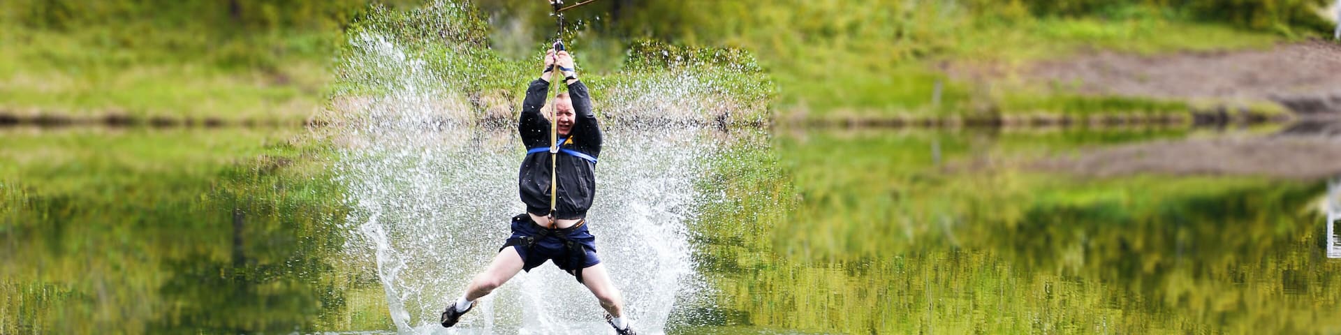 Soaring over Beaver Mines Lake on a zipline is fun for the young and young at heart. A part of the Scout Camp this ride will make your heart beat, and maybe some wet feet. #Adventure