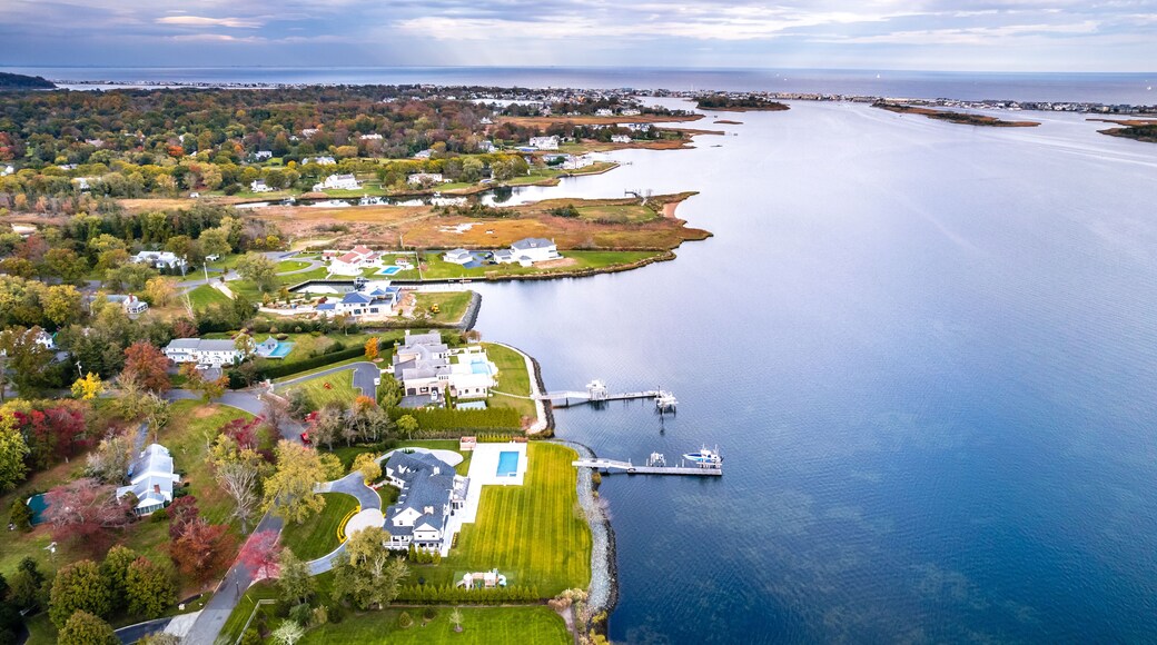 Aerial Drone Landscape of Rumson New Jersey