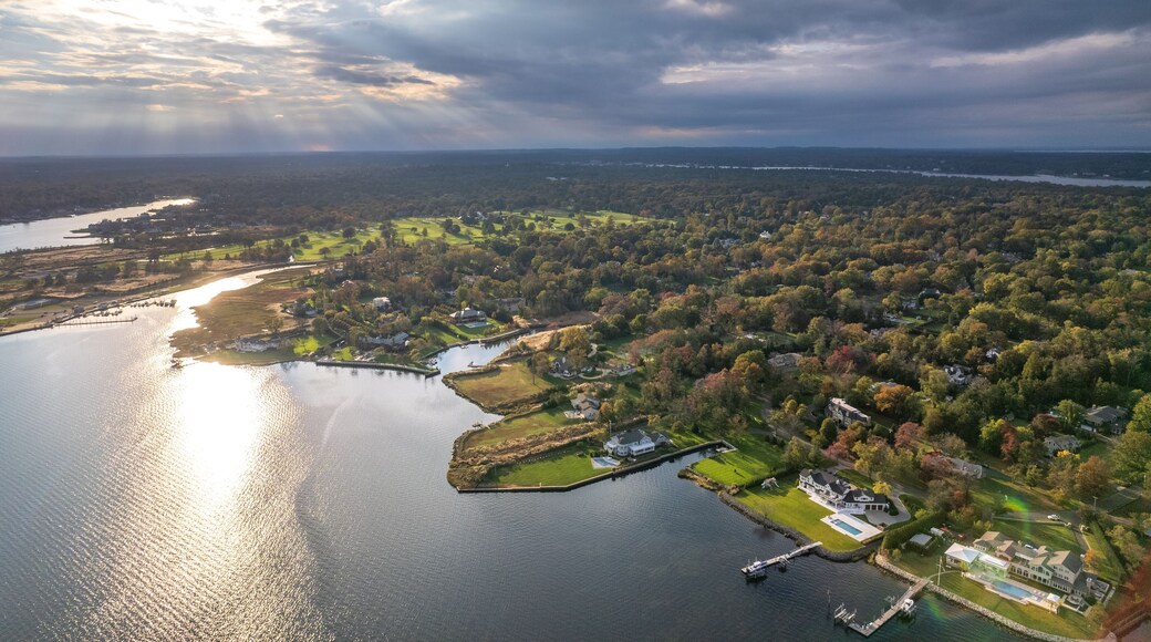 Aerial Drone Landscape of Rumson New Jersey