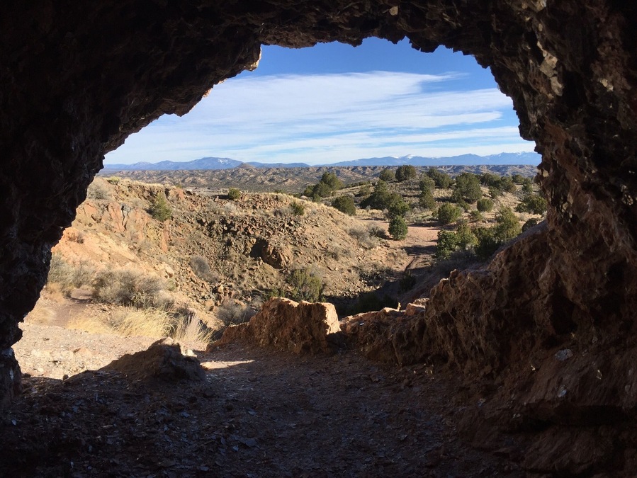 View from Joseph's Mine, which was once a mica mine, located an way 1.5 mile hike outside of the lovely Ojo Caliente Hot Springs Resort.