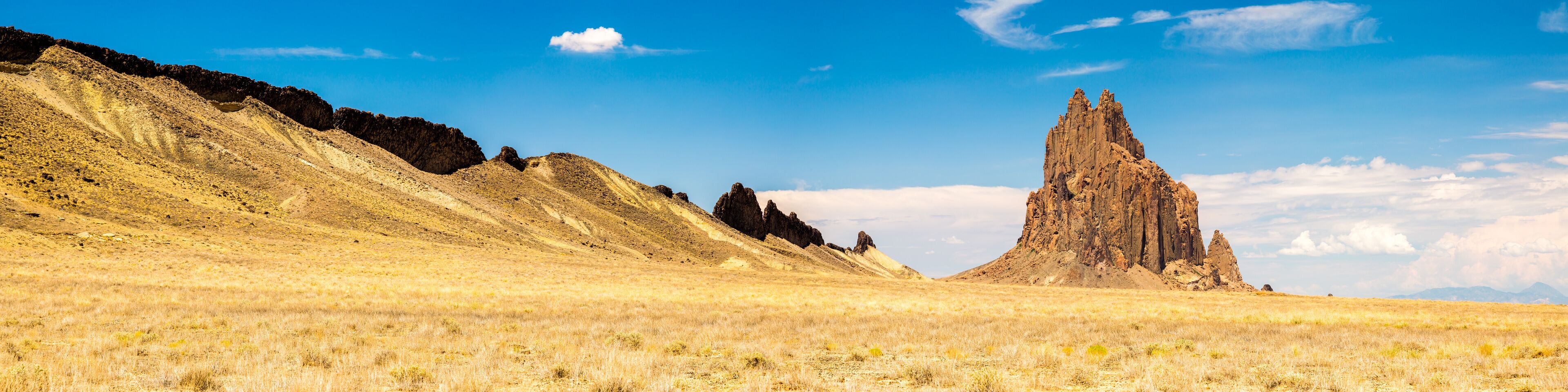 Shiprock formation in New Mexico.