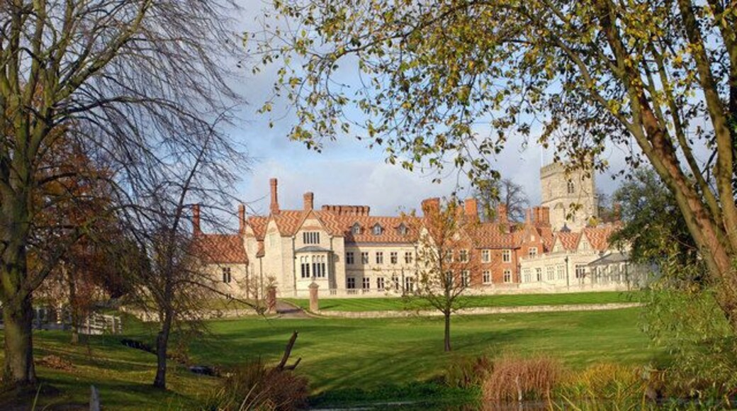Dinton Hall, Dinton south elevation, near to Dinton, Buckinghamshire, Great Britain.