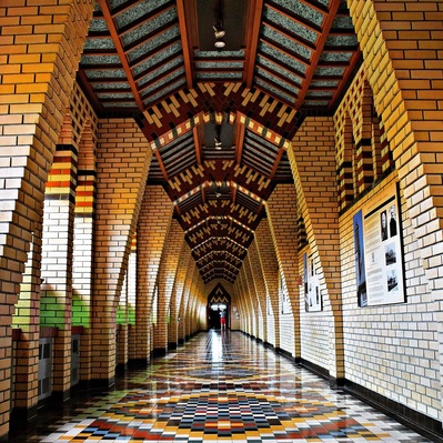 Amazing architecture at this abbey on the shores of a lake in Quebec's Eastern Townships. About 50 monks live there and dedicate themselves to prayer and meditation. They also make great cheese and cider, which are sold in a shop on site.