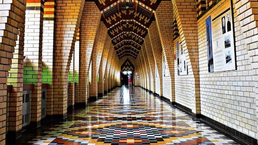 Amazing architecture at this abbey on the shores of a lake in Quebec's Eastern Townships. About 50 monks live there and dedicate themselves to prayer and meditation. They also make great cheese and cider, which are sold in a shop on site.