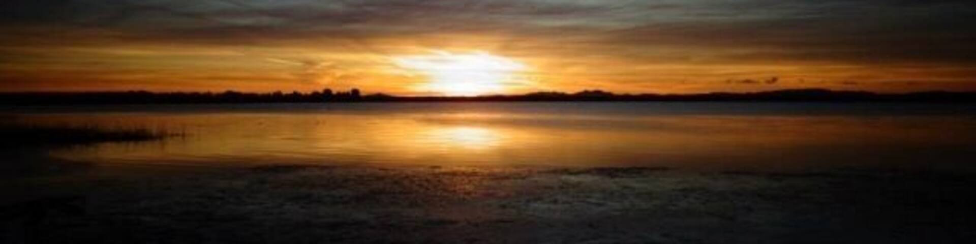 Sunrise on Lake Champlain, New York. Serene and beautiful !