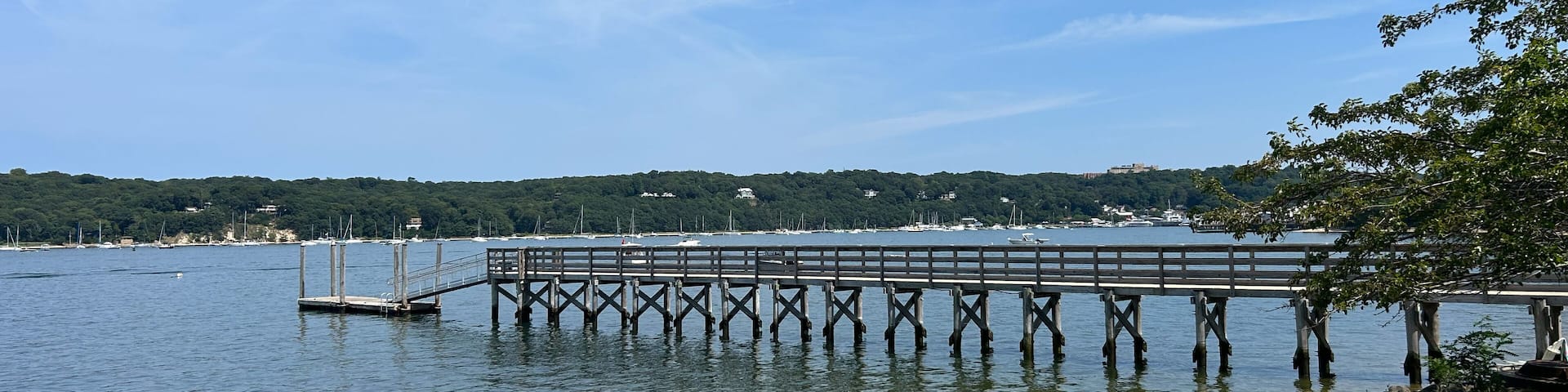 A pier at the beach in California Park in East Setauket, Long Island, NY.
