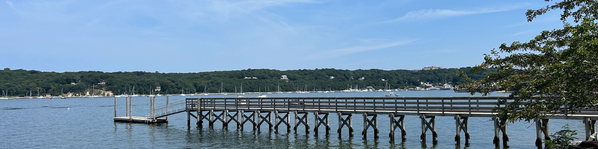 A pier at the beach in California Park in East Setauket, Long Island, NY.