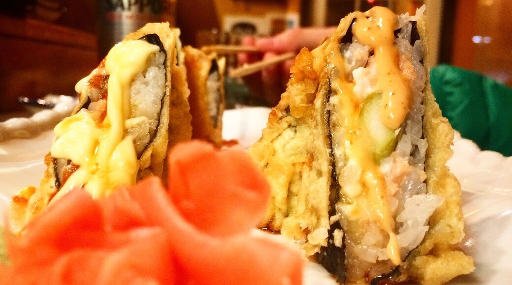 Had the volcano sushi special. SO GOOD. Having just come from Japan, it is still Americanized but still a super delicious #restaurant.