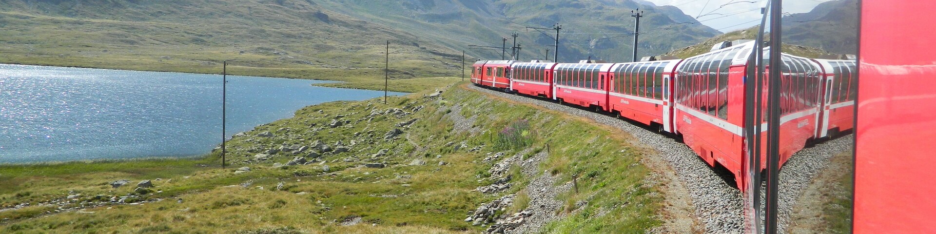 Lake Bianco and the Swiss Alps
