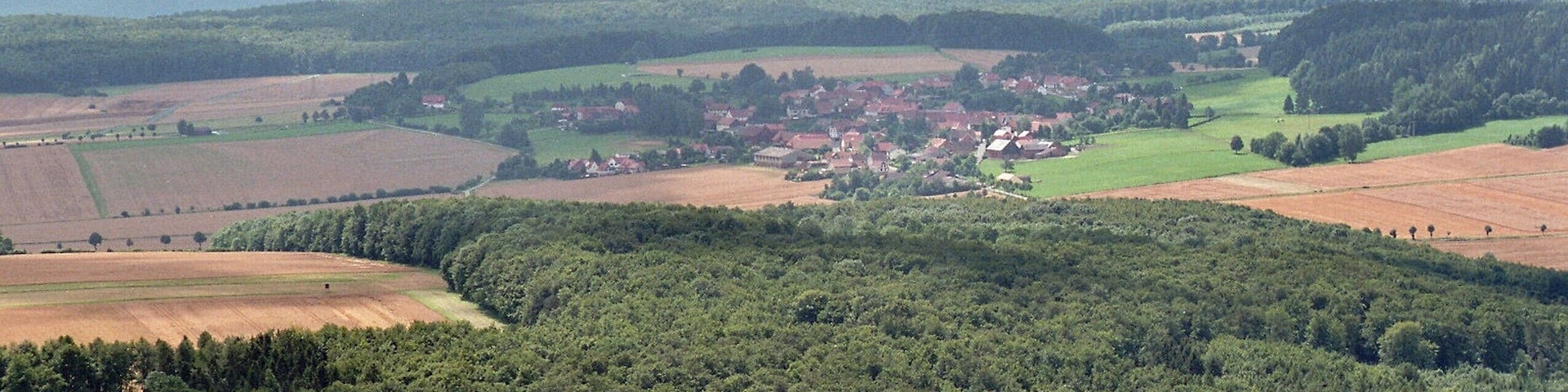 Meensen, view from mountain Hoher Hagen