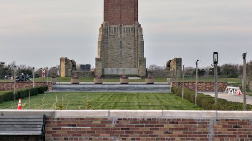 jones beach water tower building detail (robert moses designed public park in wantagh, long island, nassau county, new york) design based on St Mark's Campanile in venice