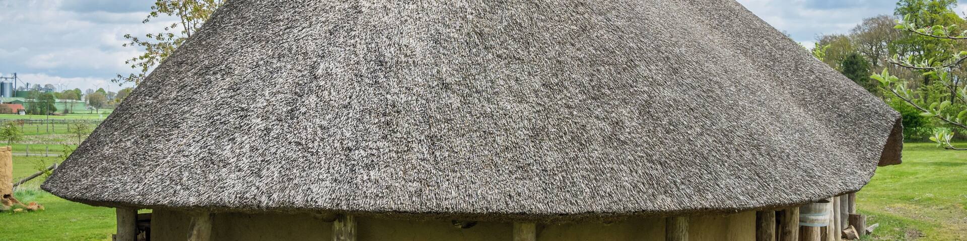 Iron age building in Darpvenne. Ostercappeln, Lower Saxony, Germany