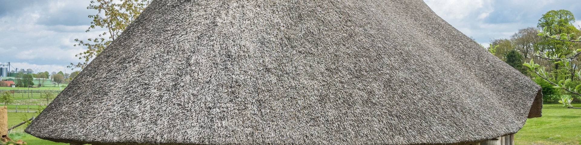 Iron age building in Darpvenne. Ostercappeln, Lower Saxony, Germany