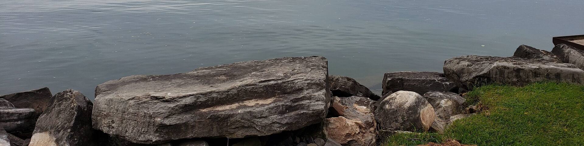 The calm of Lake Ontario gently laps the boulders, set to save the shoreline. Such a contrast to what the lake is capable of.
Peace
#LifeAtExpedia