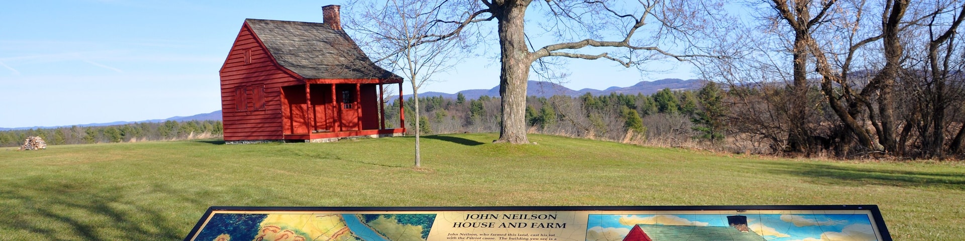 John Neilson Farmhouse in Saratoga National Historical Park, Saratoga County, Upstate New York, USA. This is the site of the Battles of Saratoga in the American Revolutionary War.
