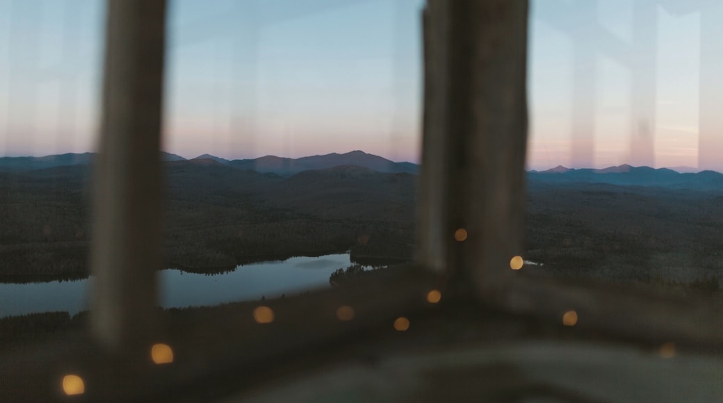Hike to Goodnow Mountain Fire Lookout in the Adirondack's for amazing 360 views. Do this moderate hike for sunrise or sunset for the best light.