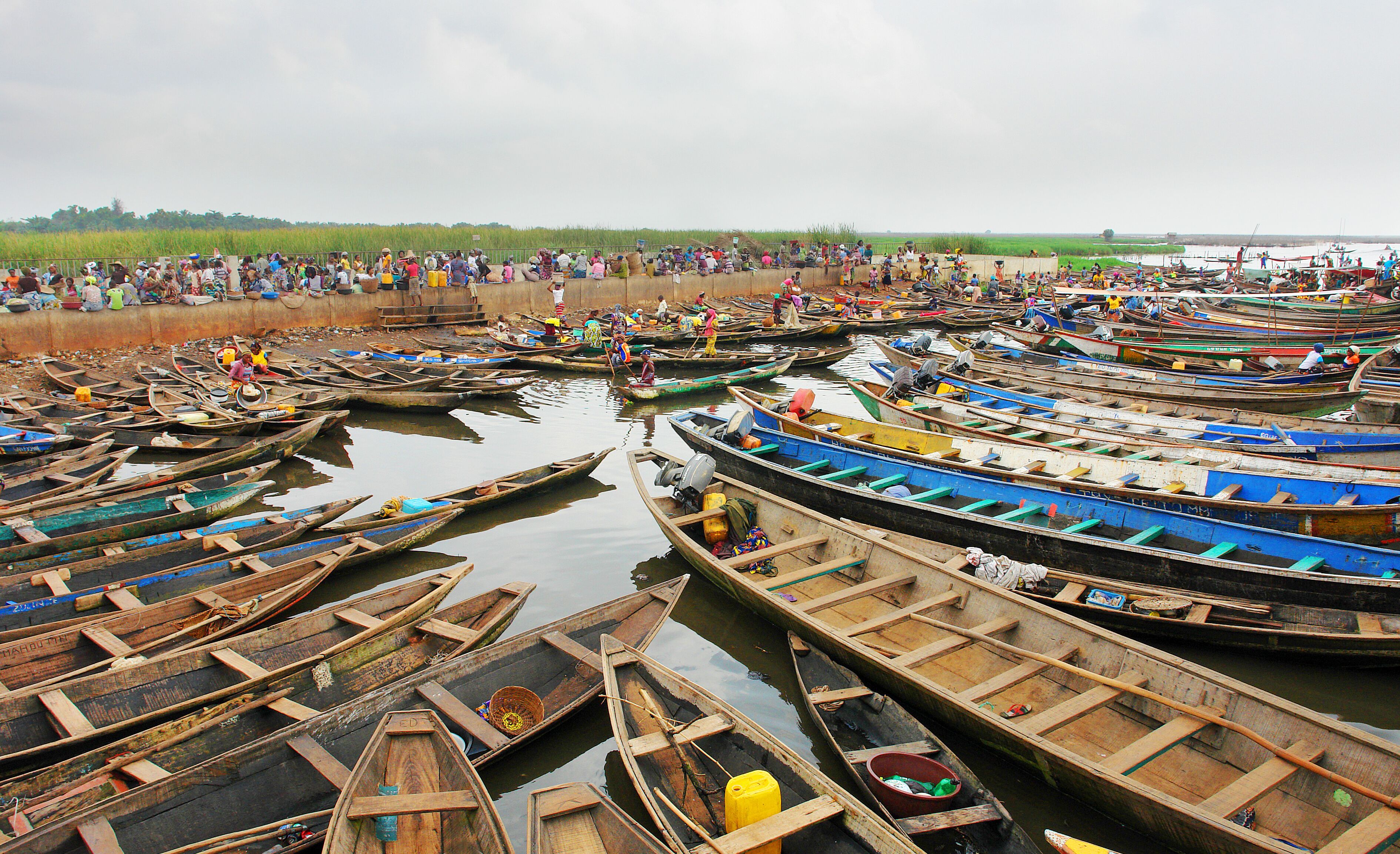  Lake village Ganvie on Lake Nokoué near Cotonou, Benin
