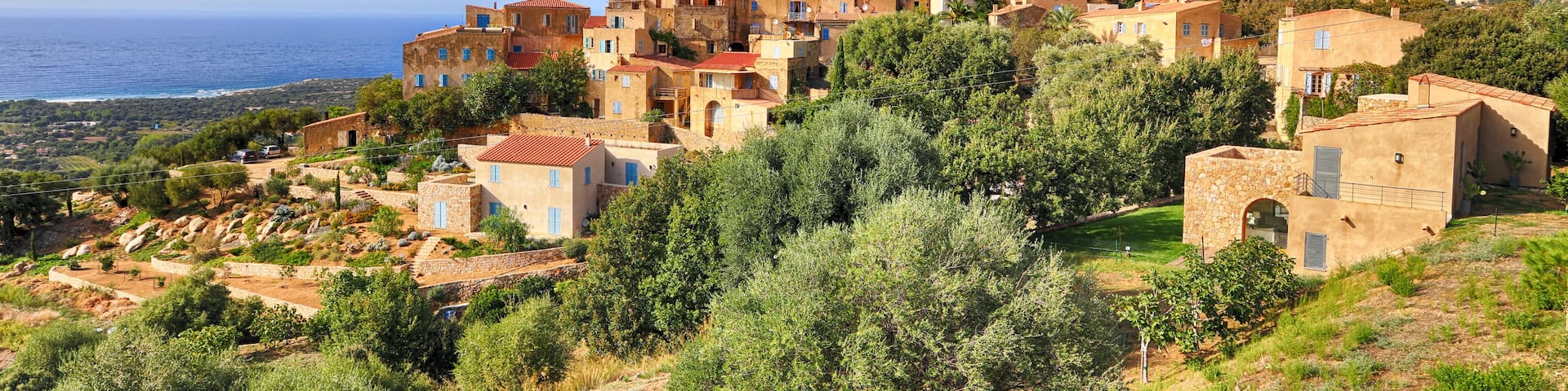 Mountain village Pigna (Corsica)