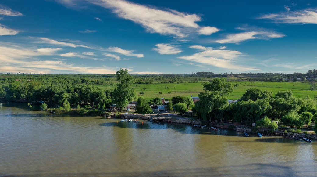 very nice view of rio parana river in argentina , near zarate