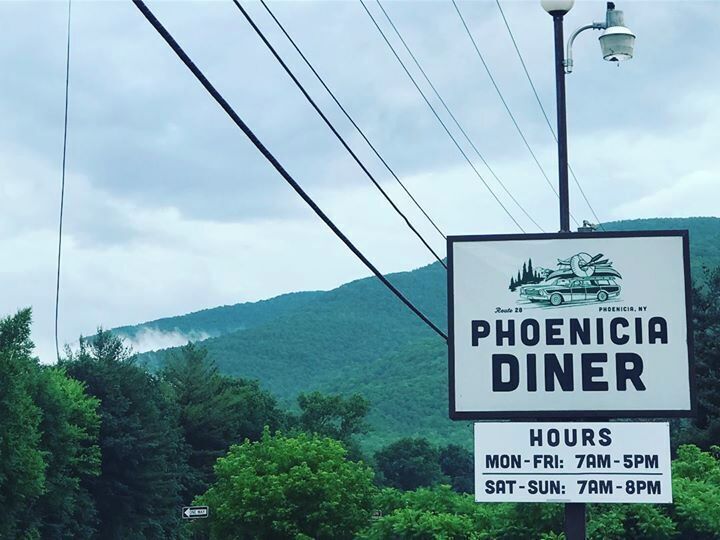 Classic road-side diner against a dramatic mountain backdrop of the Catskills with fresh farm-to-table fixins. Everyone calls it the Instagram diner! #orbitztravel