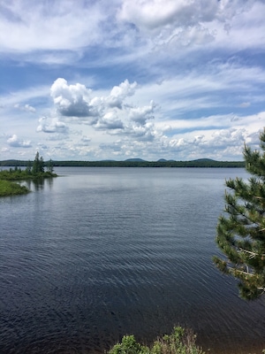 Peaceful views of the mountains in the back