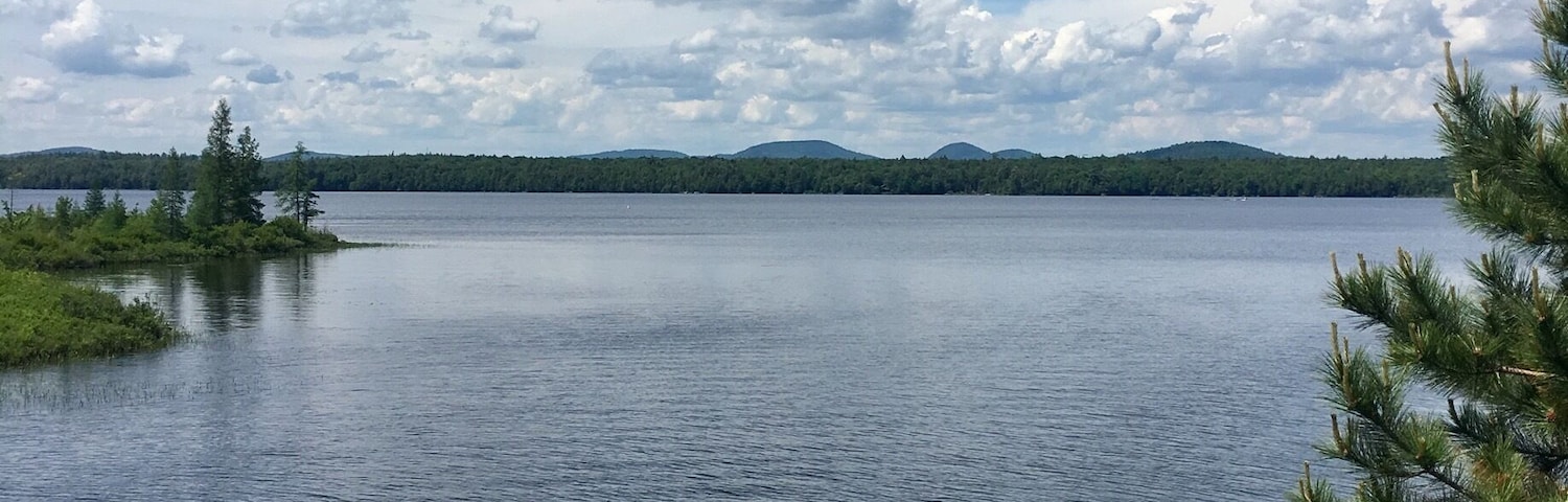 Peaceful views of the mountains in the back